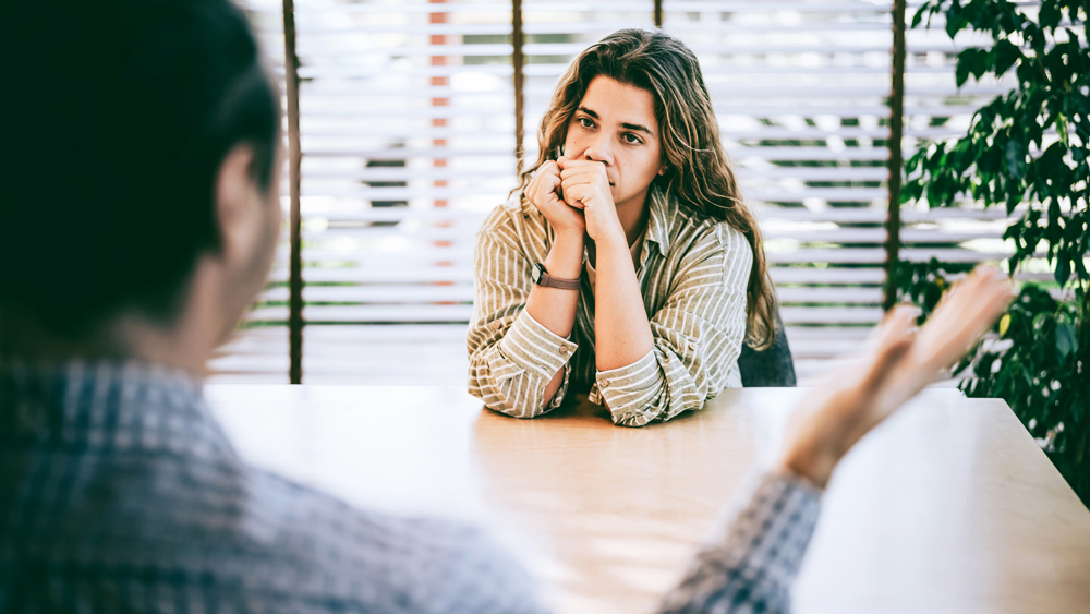 A boss and an employee in the middle of an argument